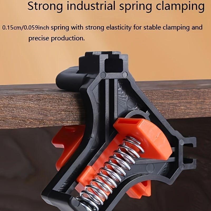 4pcs Adjustable 90-Degree Angle Clamps -  Reusable Woodworking Tools