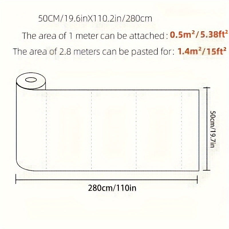 3D Thermal Insulating Wall & Ceiling Panels - Self-Adhesive Waterproof Vinyl Wallpaper