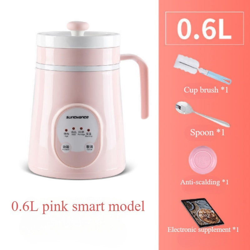 Ceramic Mini Electric Cup Soup with Dual-Mode Insulatio