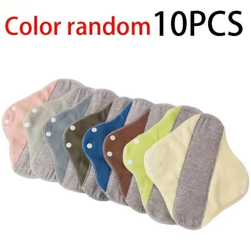 10pcs  Leak Proof, Breathable Washable Fabric Sanitary Napkins