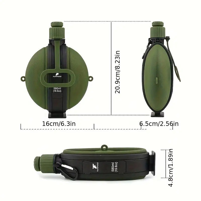 Foldable Camping Telescopic Compass Water Cup