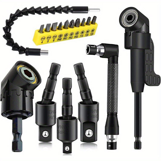 17pcs Flexible Drill Bit Extension Rod Set