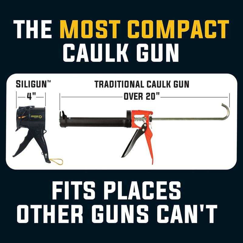 Portable silicone gun
