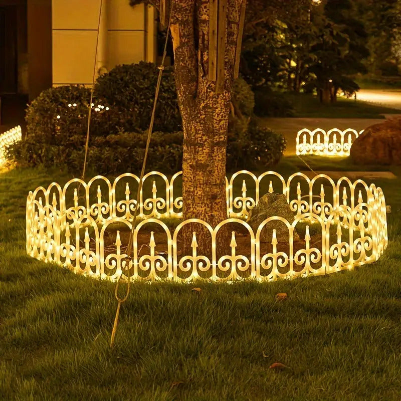 8pcs Outdoor Solar Fence Lights