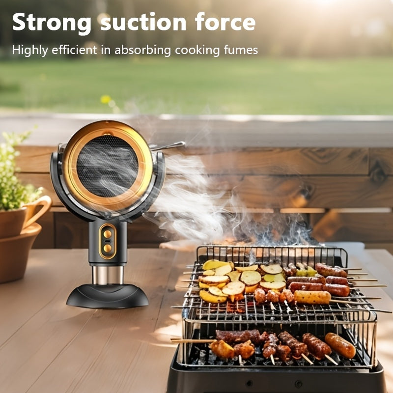 Portable, no-install desktop range hood