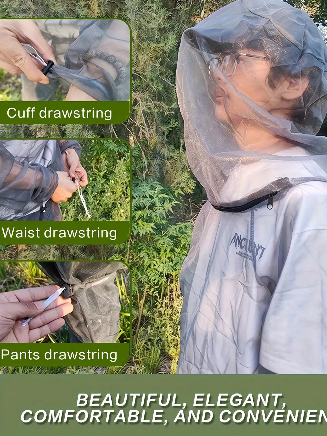 Set of Four Mesh Breathable Mosquito Suit