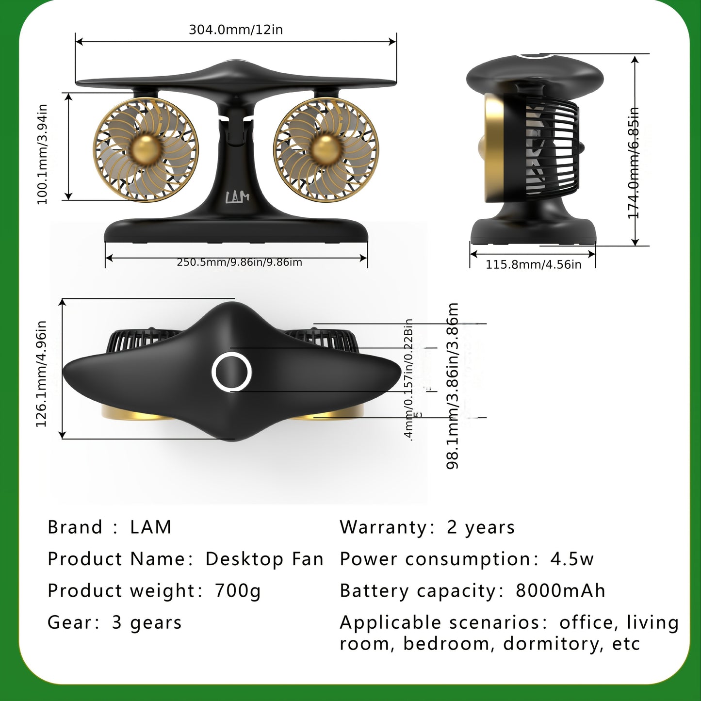 Portable USB Fan