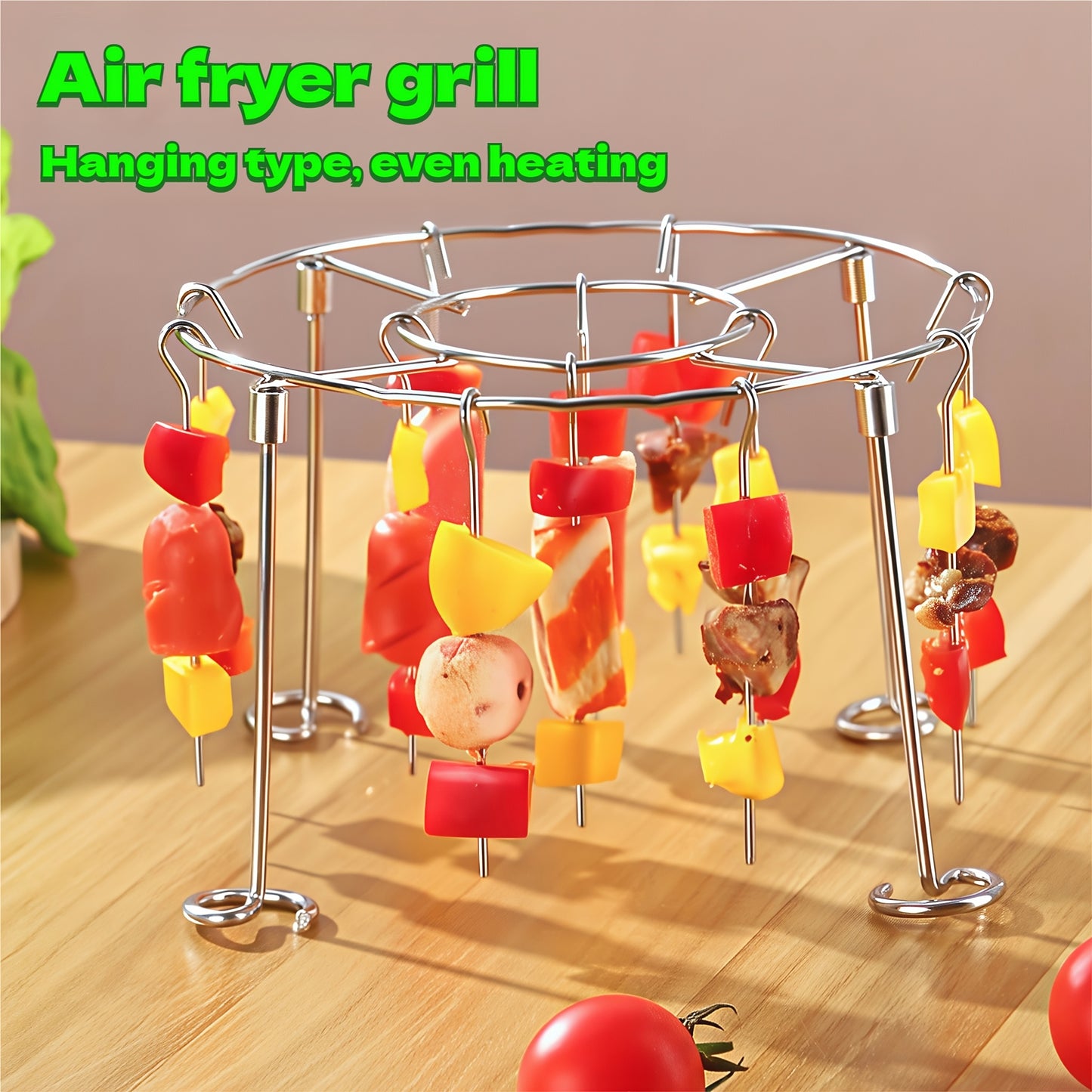 304 stainless steel vertical grill+skewer