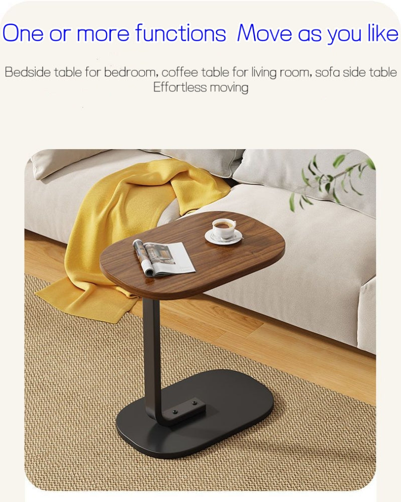 C-shaped movable small table