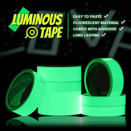 5 pieces of glow-in-the-dark tape