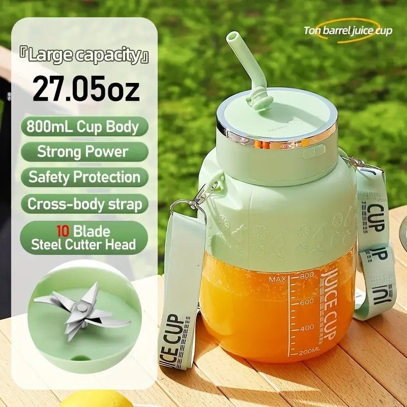 1pc Large Capacity Portable USB Rechargeable Electric Juice Cup