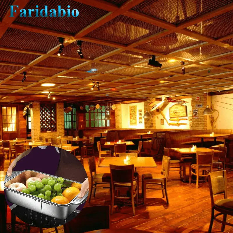 304 Stainless Steel Retractable Sink Strainer Basket