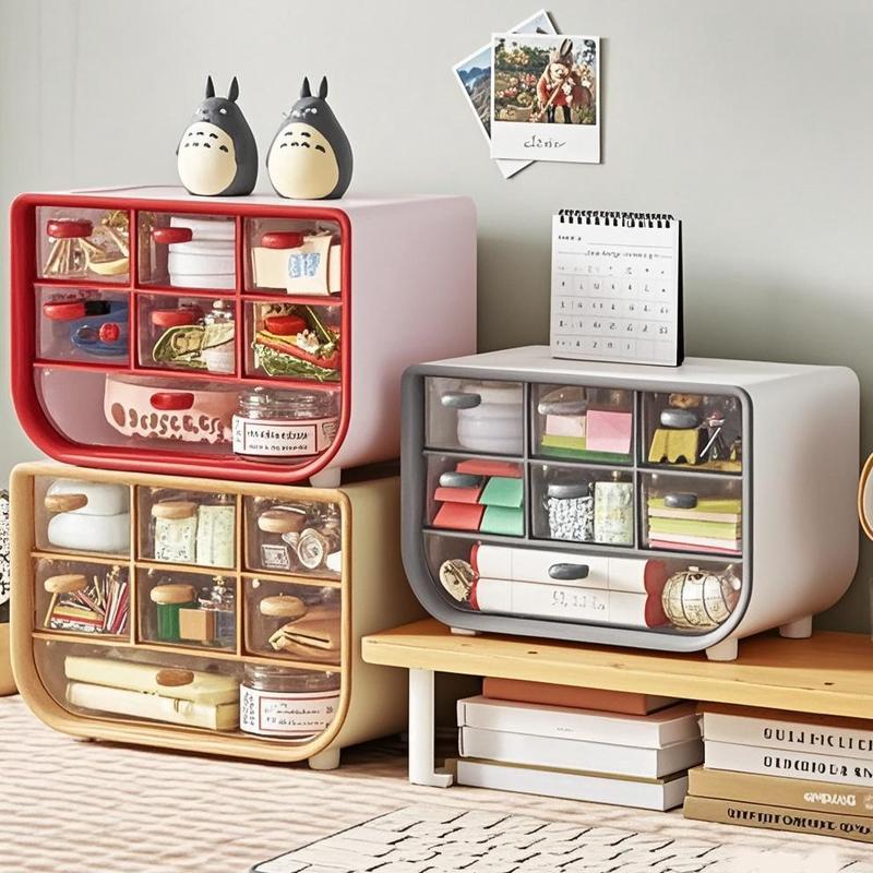 5pcs Multi Grid Large Capacity Storage Box