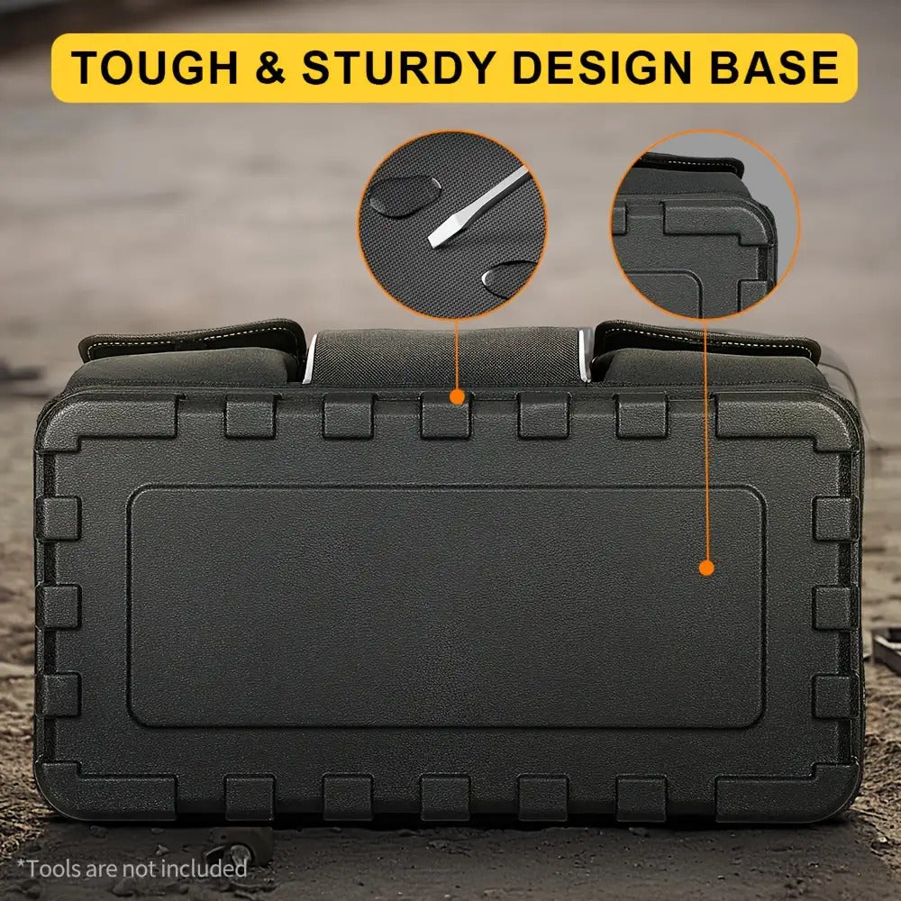 Heavy-Duty Tool Kit, 16-Pocket Portable Toolbox Organizer Storage