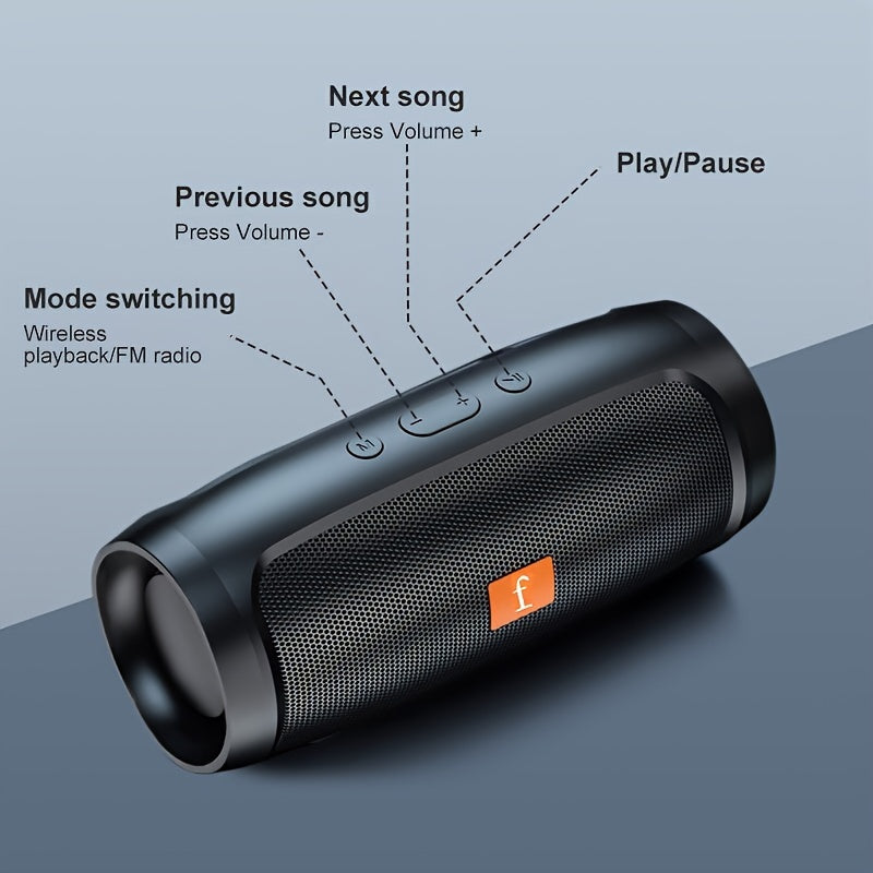 Portable Speaker with Built-in Microphone