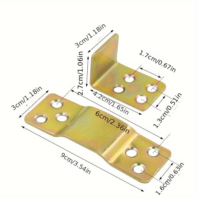 10 Set Heavy- Duty Solid Wood Bed Frame Hardware Kit
