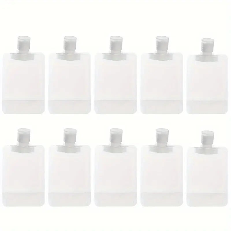 10Pcs Portable Plastic Cosmetic Squeeze Bag Suitable