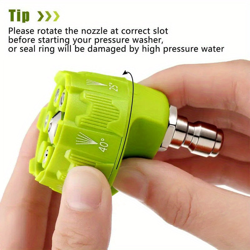 6-in-1 High-Pressure Washer Nozzle