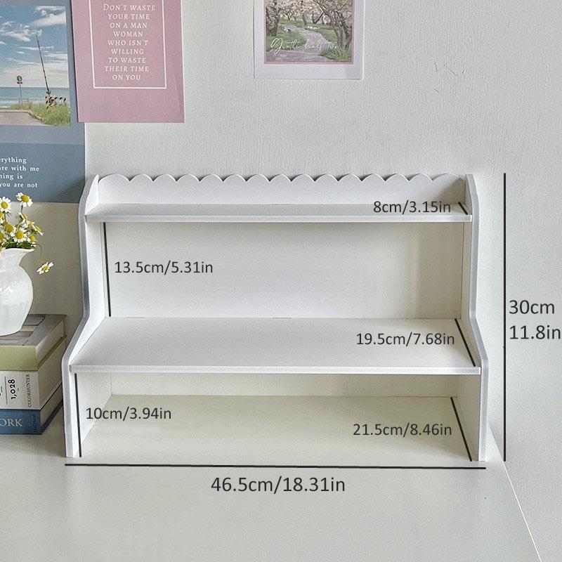 Double Layer Storage Rack, Desktop Organizer Shelf