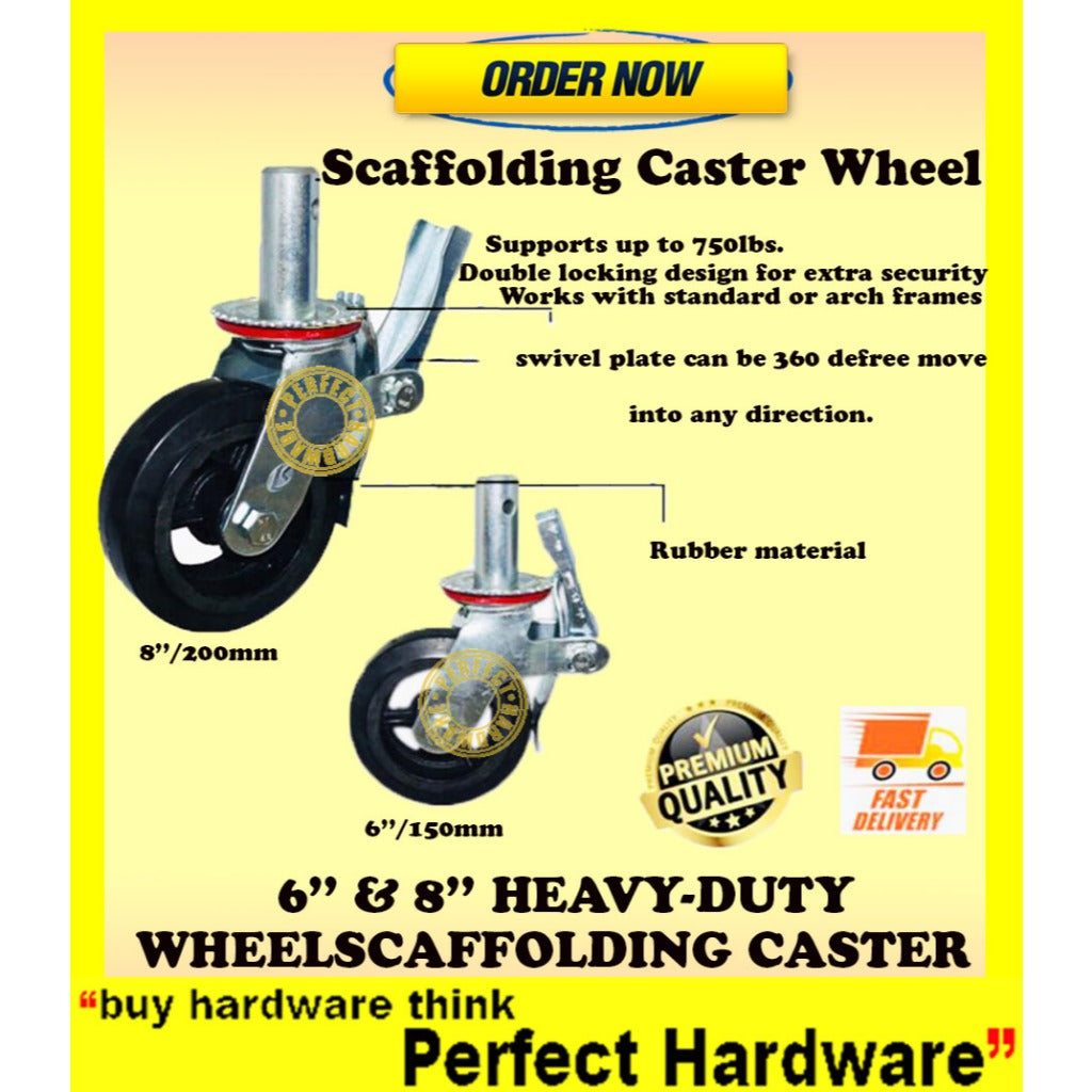 Heavy Duty Scaffolding Casters PU Wheel