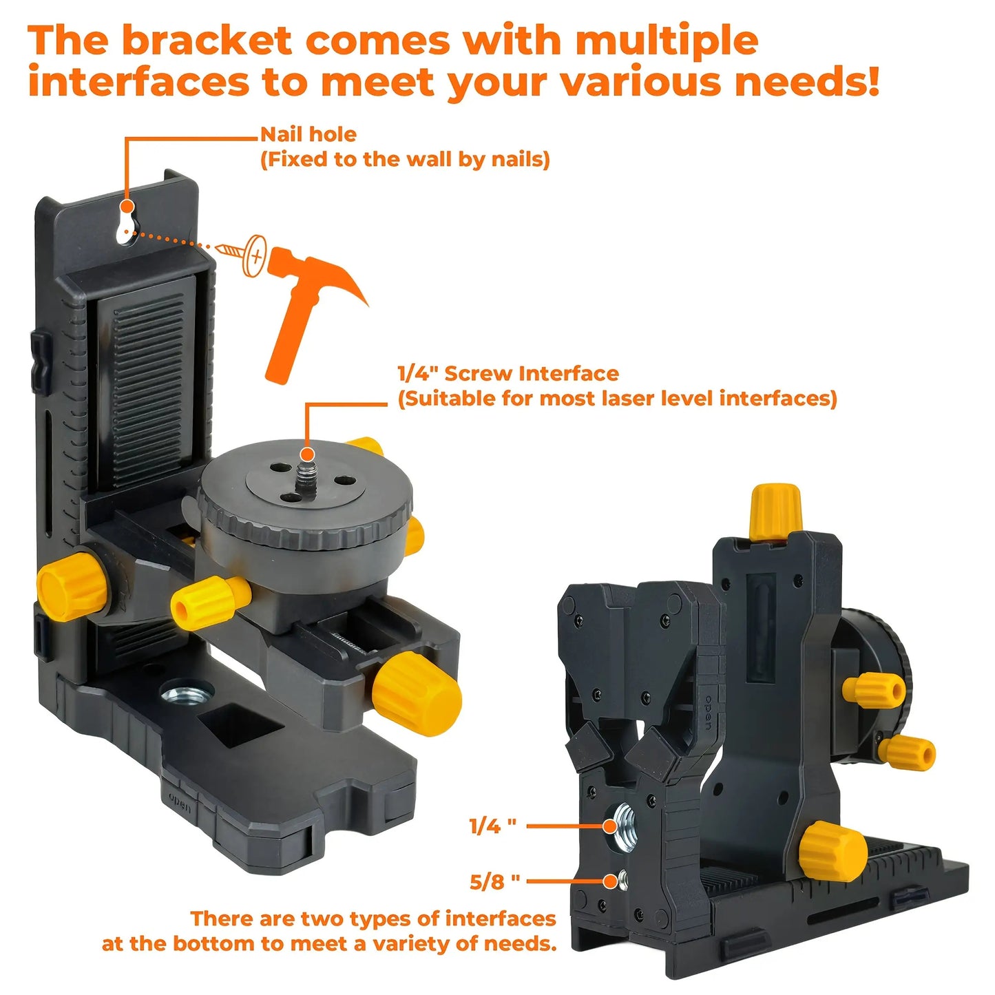 Multi-Functional L-Shaped Magnetic Level Bracket