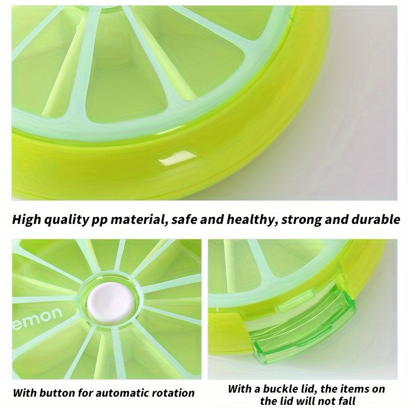 10pcs Weekly 7-Day Pill Box Round