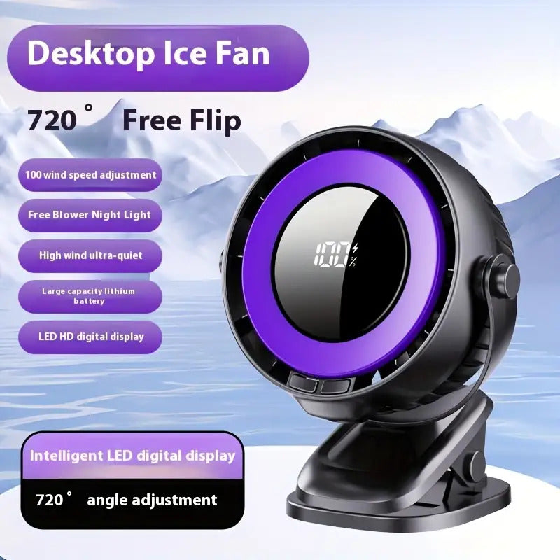 Ultra-Quiet Portable Clip-On Fan