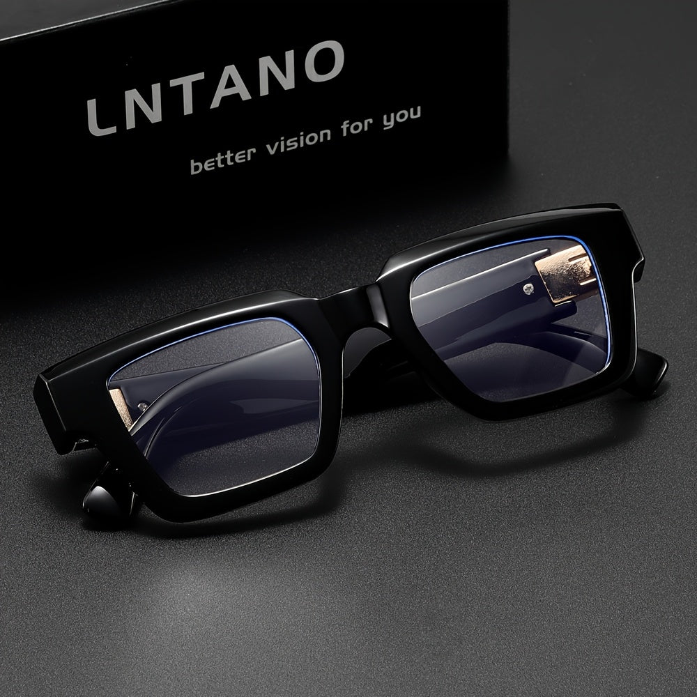 New square frame plain glasses blue light blocking glasses
