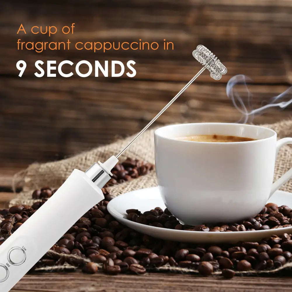 1pc Rechargeable 3-in-1 Electric Milk Frother