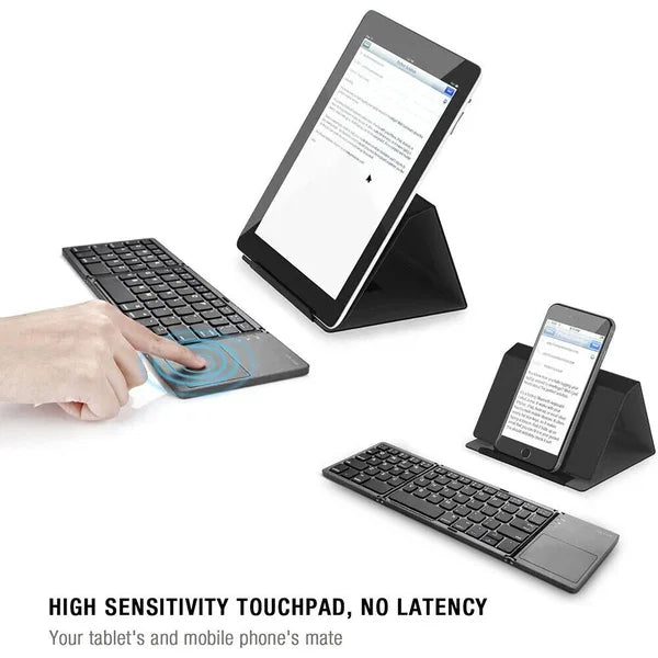 3 System Universal Triple,with Touchpad,Tablet,Computer,Wireless,Bluetooth,Foldable,Mini Keyboard