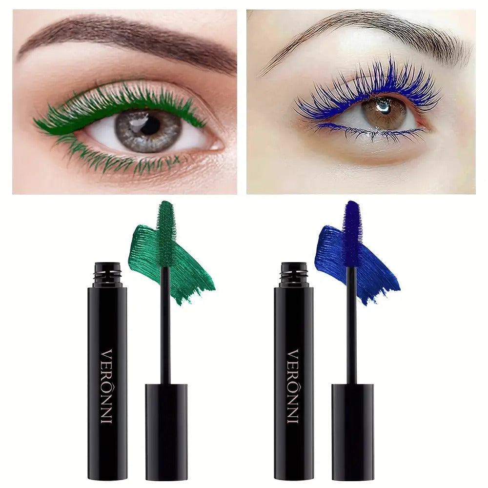 2-Pack Waterproof Colored Mascara Set