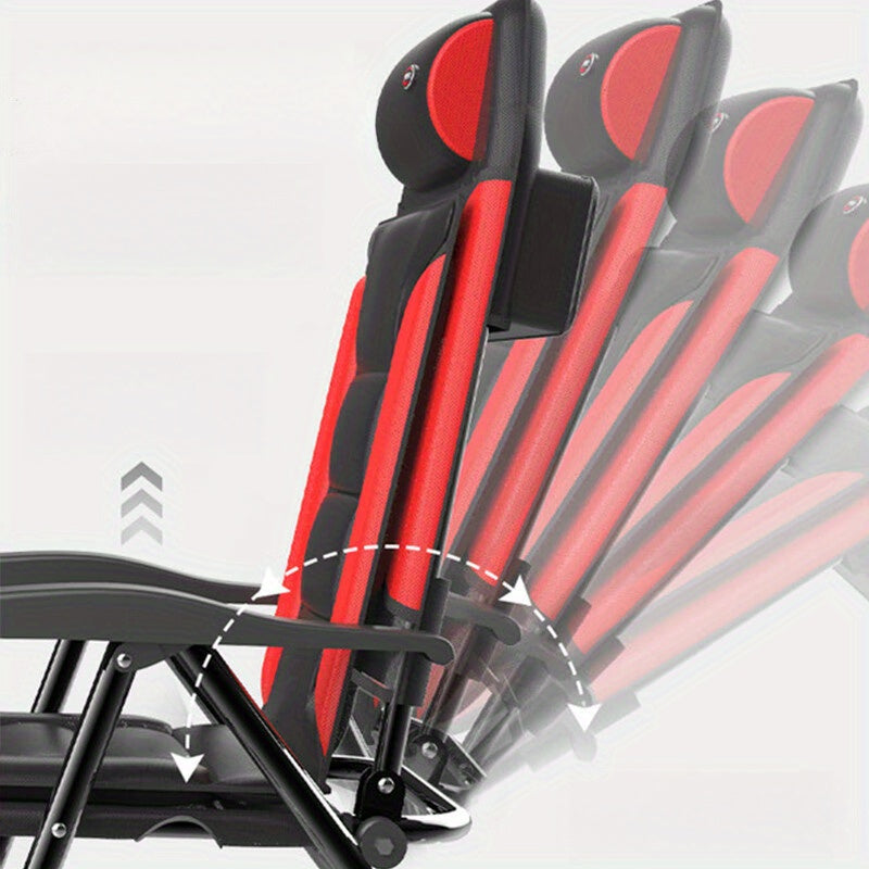 1pc Ergonomic Heavy Duty Stainless Steel Outdoor Fishing Chair