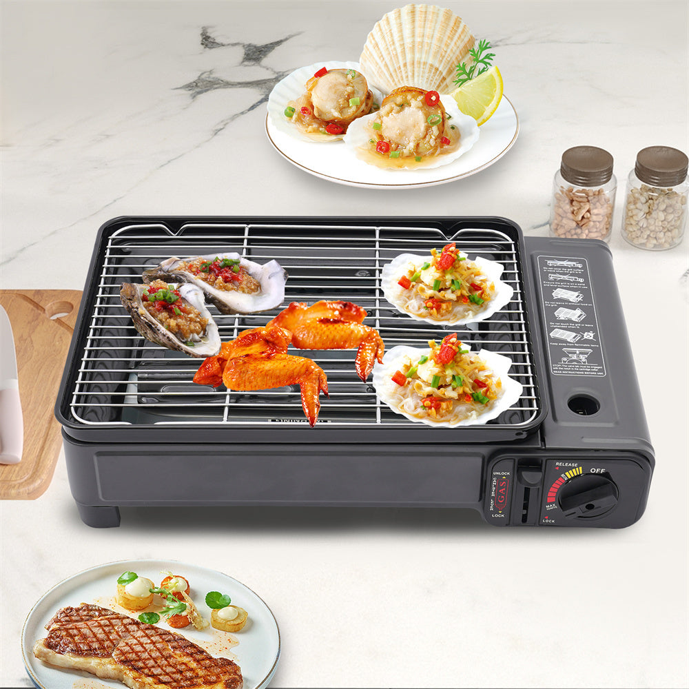 Portable Butane Grill Stove with Grill Net