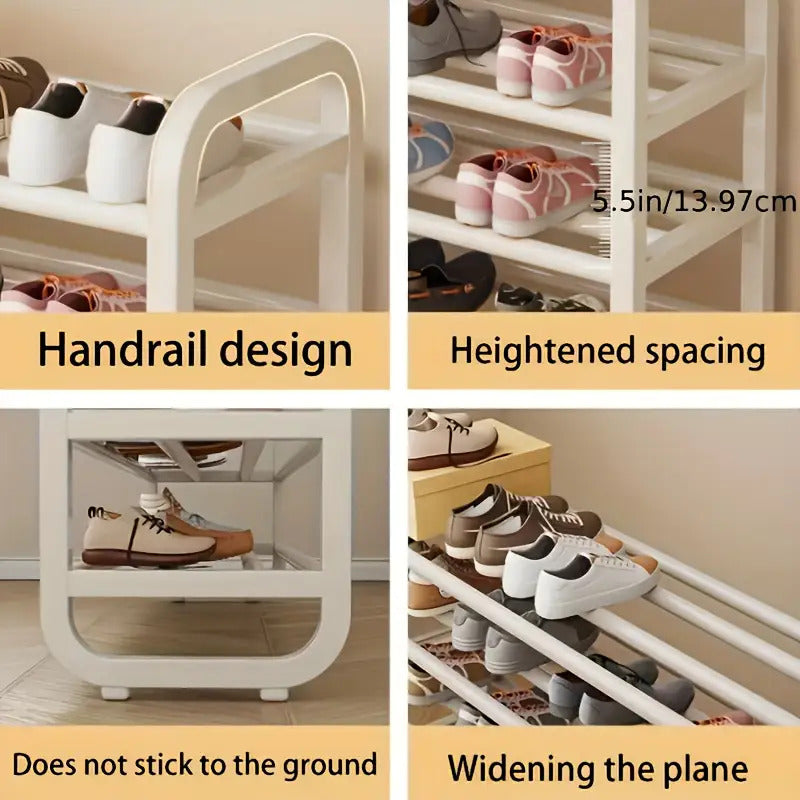 Space-Saving Luxury 5-Tier Metal Shoe Rack Holds