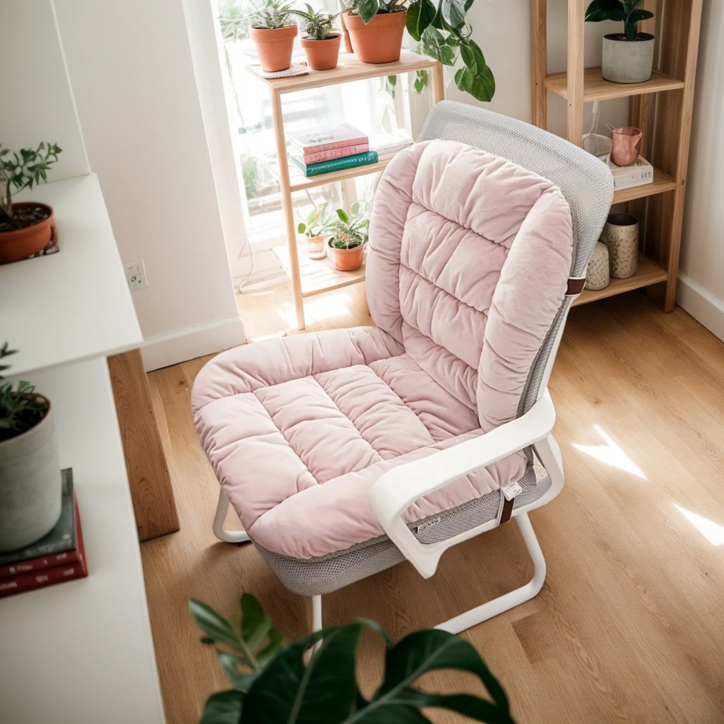 Ergonomic Office Chair Cushion with Integrated Backrest