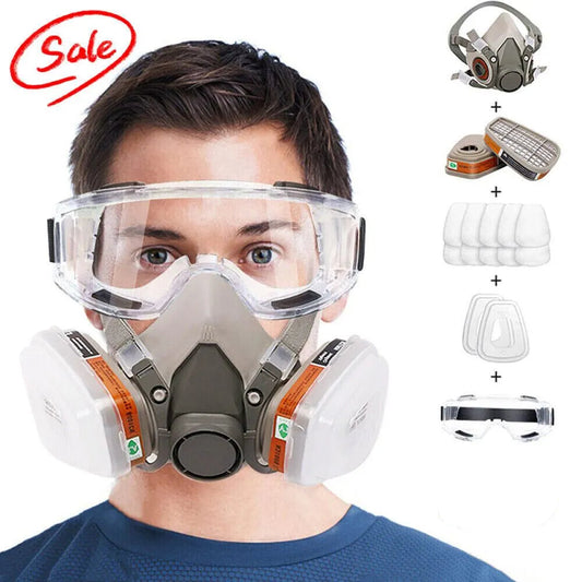 6200 Type Gas Mask with Replaceable Filter Pad