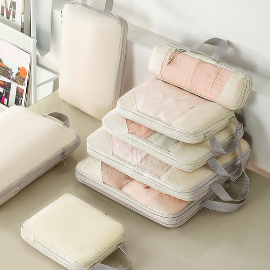 Set of 5 Luggage Organizer Packing Cubes Travel Clothes Storage Bag