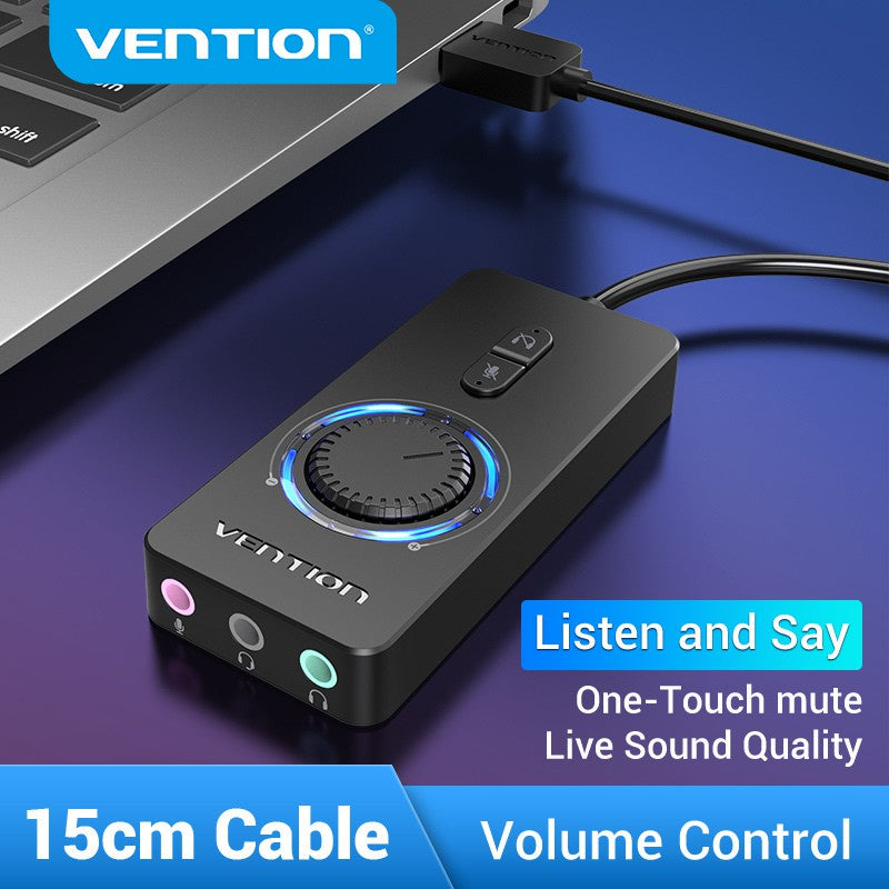 Sound Card USB External Stereo Sound Adapter