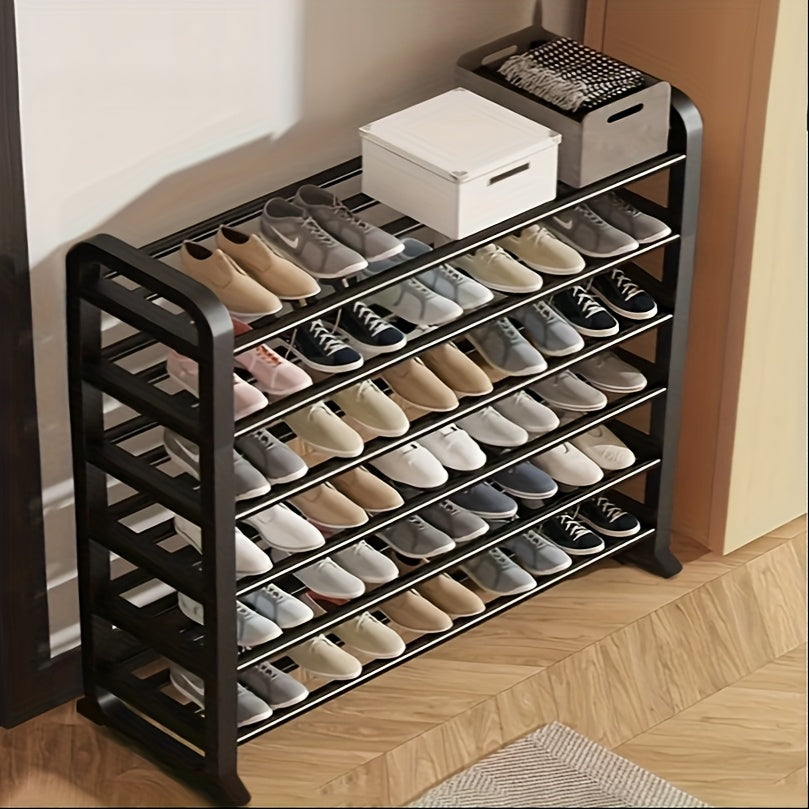 Space-Saving Luxury 5-Tier Metal Shoe Rack Holds