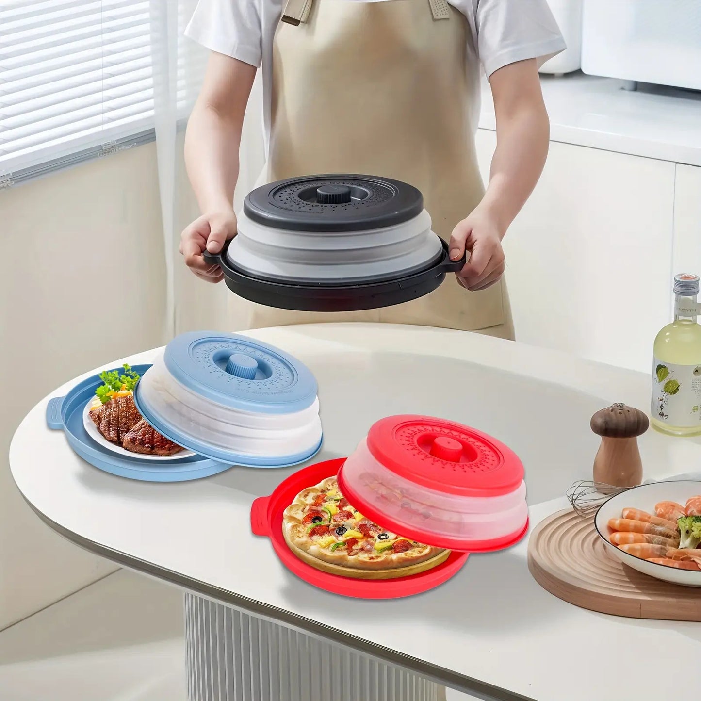 2025 New Microwave Food Splash Guard & Base Mat
