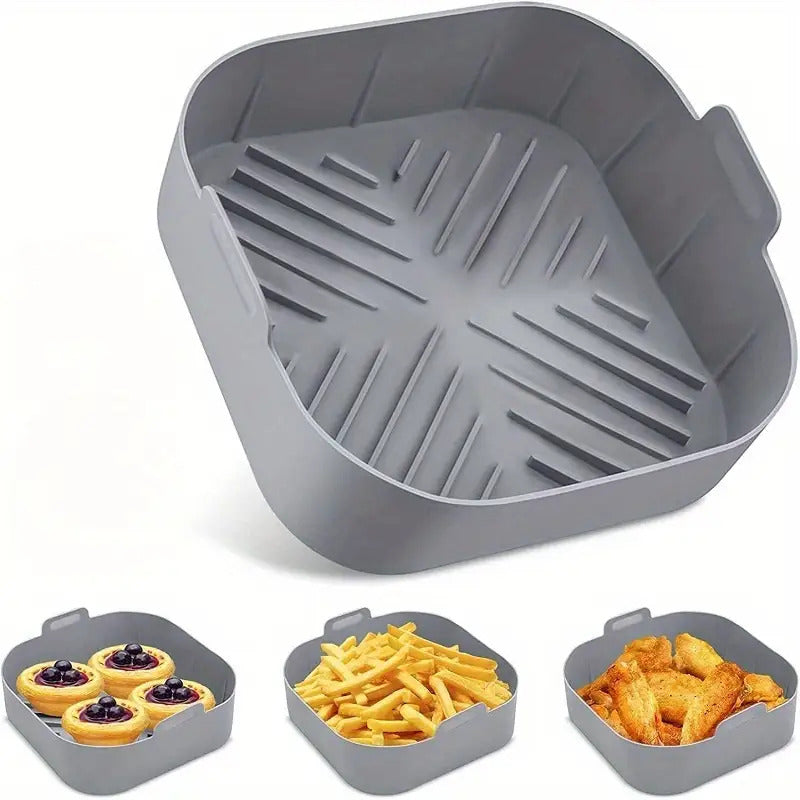 4pcs 8.27" Silicone Air Fryer Liners