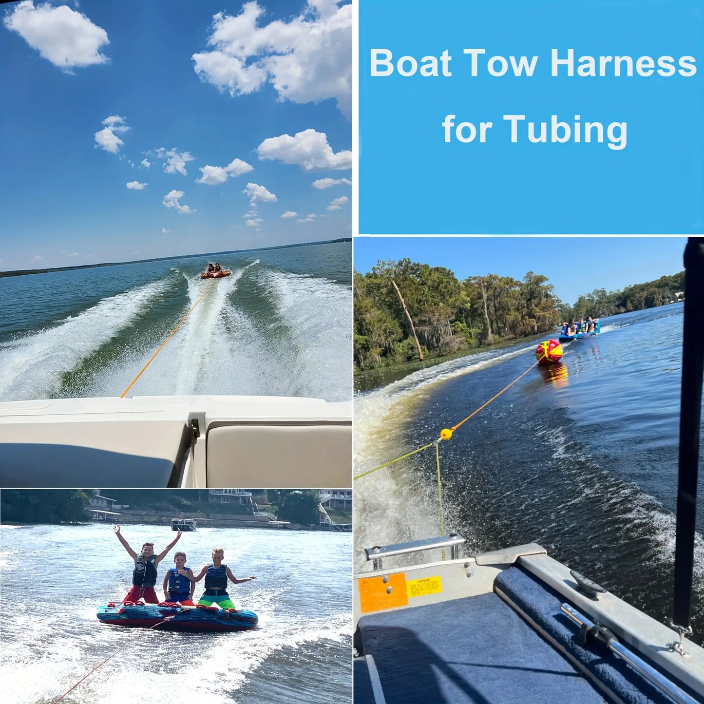 1100lb Heavy-Duty Self-Centering Boat Tow Harness