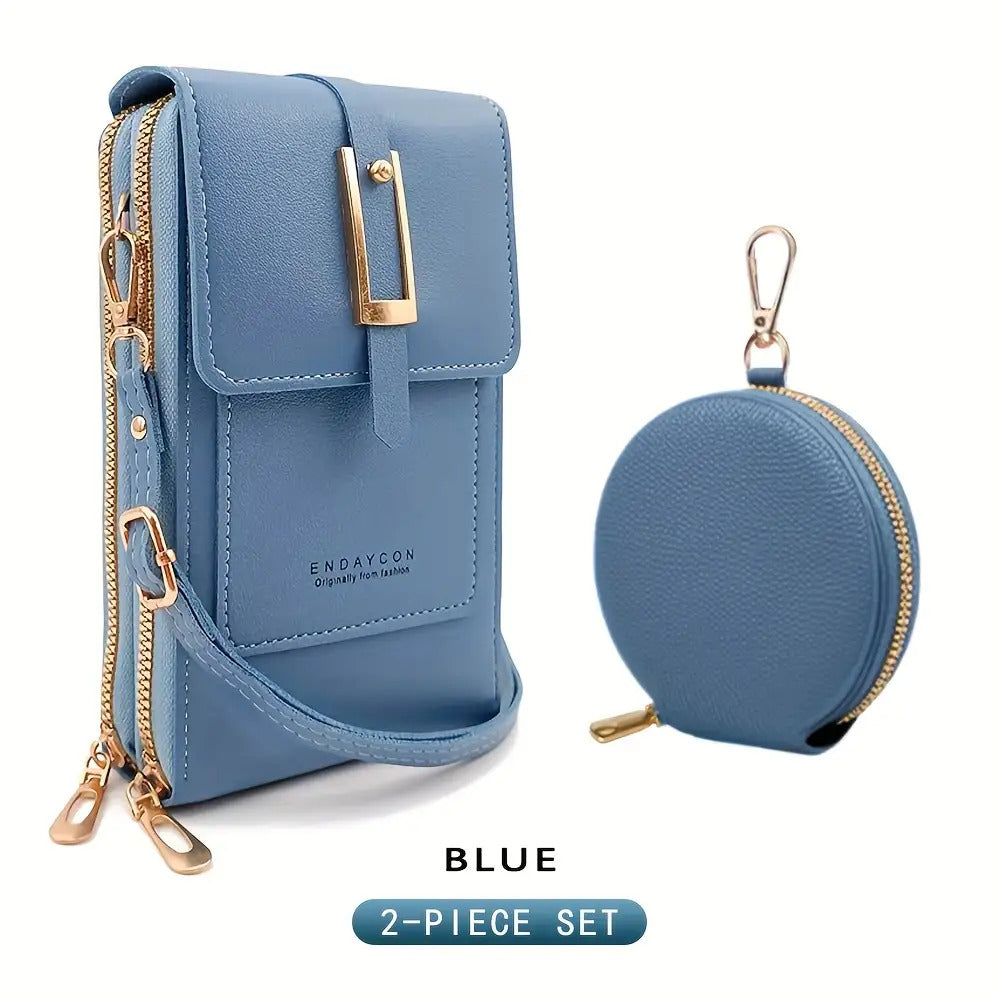 Women'S Multifunctional Crossbody Bag with Detachable Phone Pocket