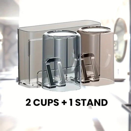 5pcs Wall-Mounted Toothbrush Holder with Leakproof Drainage