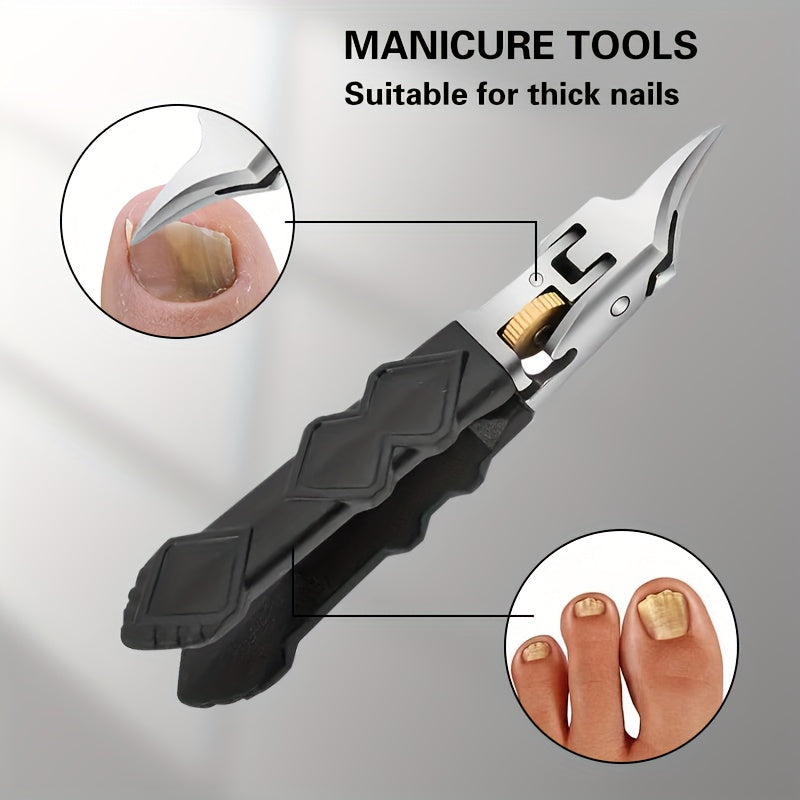 Professional Nail Clippers with Built-in Toenail Trimmer