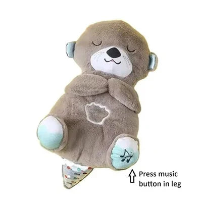 Musical Breathing Teddy with Glowing Heart