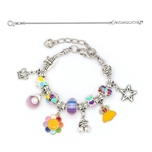 Children's Bracelet DIY Handmade Crystal Beads Beaded Jewelry Accessories Set, Parent-Child Interaction