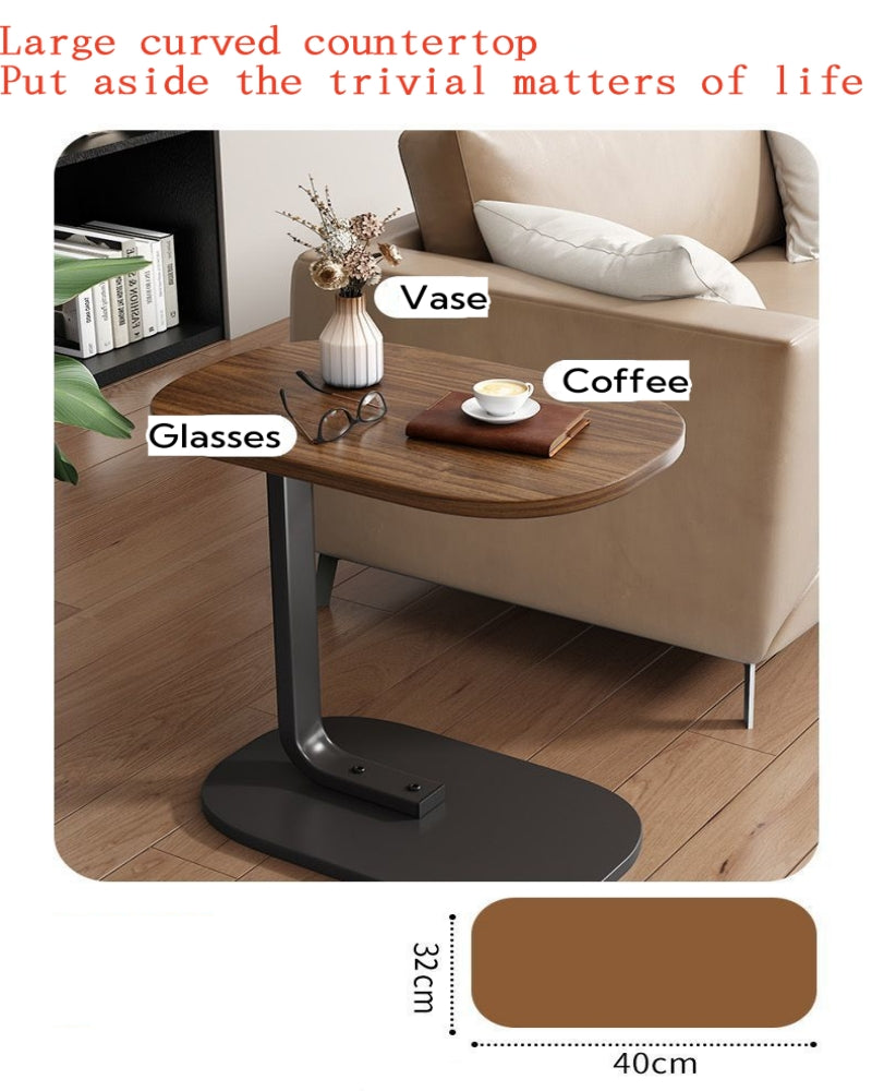 C-shaped movable small table