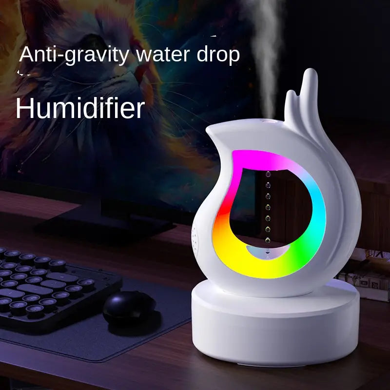 Anti-Gravity Water Droplet Humidifier