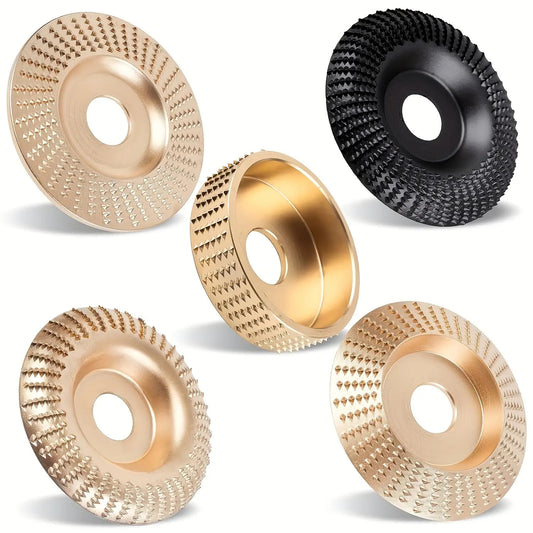5pcs Of Angle Grinder Wood Carving Disc Set